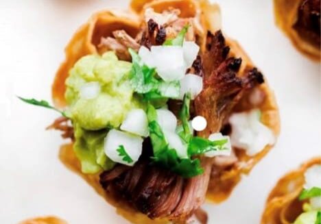 A close up of some food on a table